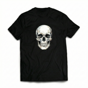 Remera negra calavera